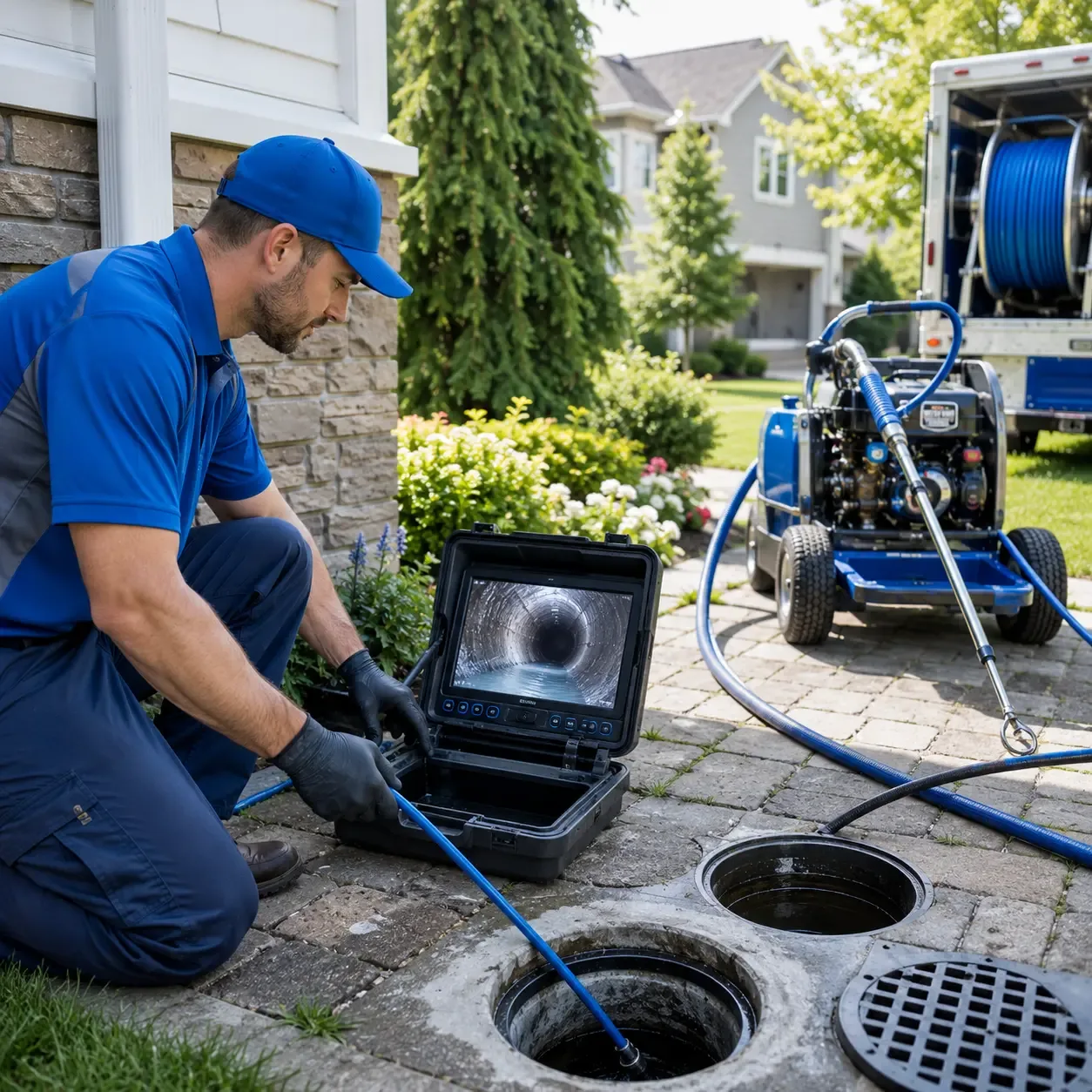 Outdoor drain cleaning professionals serving Hadley, MA