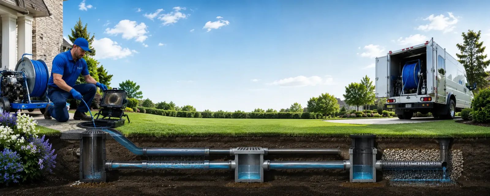 Outdoor drain cleaning information for Hadley, MA